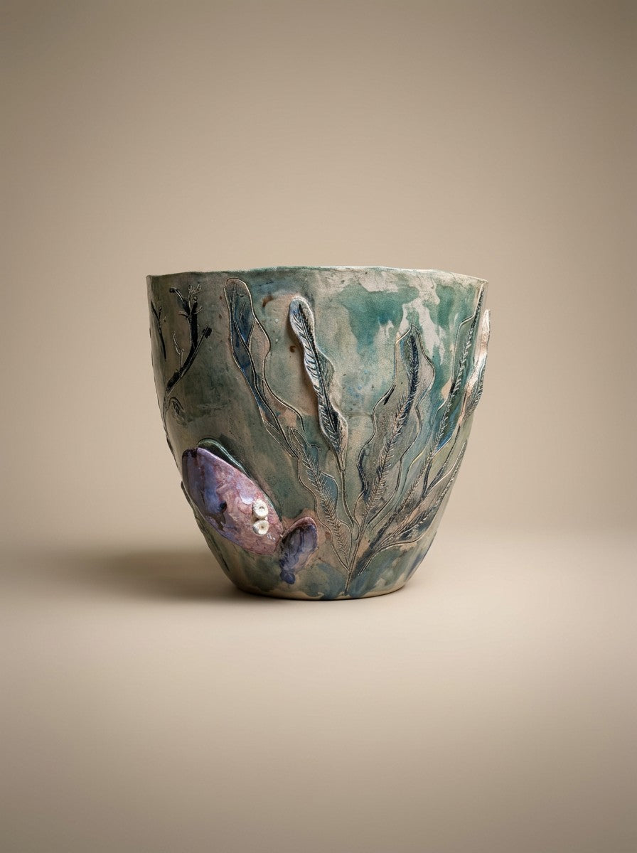 Vaso Azul c/ Mexilhão